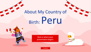 À propos de mon pays de naissance : le Pérou