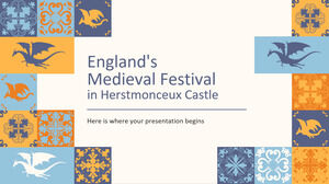 Festival medieval de Inglaterra en el castillo de Herstmonceux