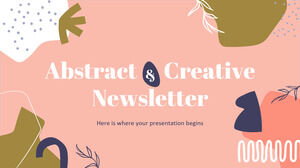 Abstrakter und kreativer Newsletter