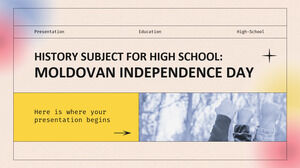 高校の歴史科目: モルドバ独立記念日