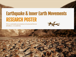 Плакат об исследованиях землетрясений и внутренних движений Земли