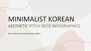 Infografice minimaliste coreeane pentru pitch deck