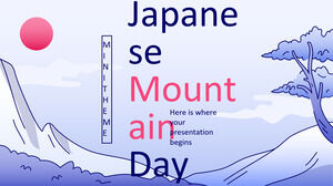 Minimotyw japońskiego dnia gór