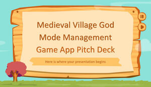 Gra zarządzająca Medieval Village Godmode Pitch Deck