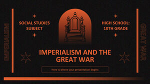 Предмет по обществознанию для старшей школы - 10 класс: Империализм и Великая война