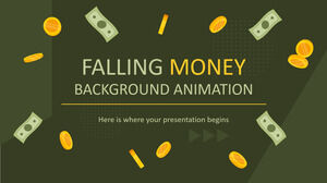 Spadająca animacja tła pieniędzy