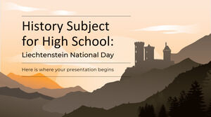 วิชาประวัติศาสตร์สำหรับโรงเรียนมัธยม: วันชาติลิกเตนสไตน์