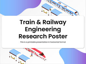 Tren & Demiryolu Mühendisliği Araştırma Posteri Çok Amaçlı