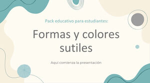 Учебный пакет «Тонкие формы и цвета» для учащихся