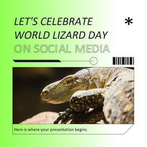 Celebriamo la Giornata mondiale della lucertola sui social media - Post IG
