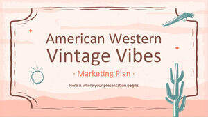 American Western Vintage Vibes 마케팅 플랜 마케팅
