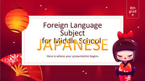 Subiect de limbă străină pentru gimnaziu - clasa a VIII-a: japoneză
