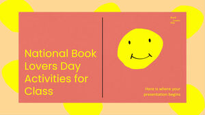 Activități naționale pentru clasa iubitorilor de carte