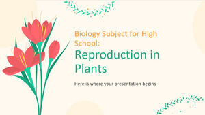 고등학교 생물학 과목: 식물의 번식
