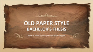 Bachelorarbeit im Old-Paper-Stil