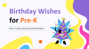 Desejos de aniversário para pré-K