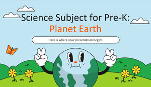 Materia de Ciencias para Pre-K: Planeta Tierra