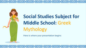 Studii sociale Disciplina pentru gimnaziu: Mitologia greacă