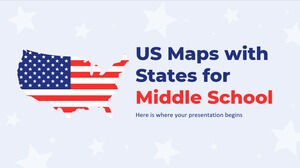 Mapas de EE. UU. con estados para la escuela secundaria