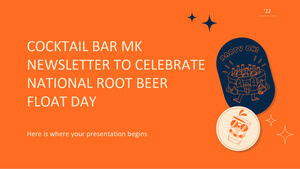 Newsletter di Cocktail Bar MK per celebrare la giornata nazionale del galleggiante della birra alla radice