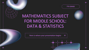 Mathematikfach für die Mittelschule – 7. Klasse: Daten und Statistik