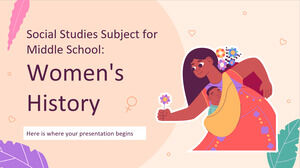 Matière d'études sociales pour le collège : histoire des femmes