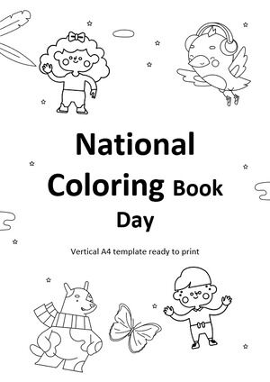 Giornata nazionale del libro da colorare