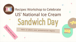 庆祝美国冰淇淋三明治日的食谱研讨会