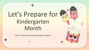 Let's Prepare for Kindergarten Month