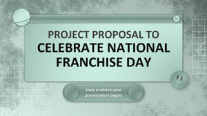 Проектное предложение по празднованию Национального дня признания франшизы