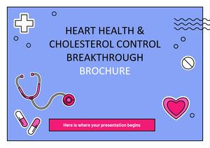Folleto innovador sobre la salud del corazón y el control del colesterol