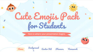 Pacote de emojis fofos para estudantes
