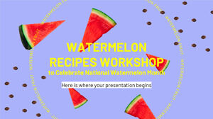 Workshop di ricette di anguria per celebrare il mese nazionale dell'anguria