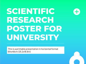 Plakat badań naukowych dla uniwersytetu