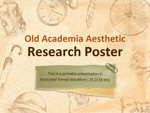 Плакат об эстетических исследованиях старой академии