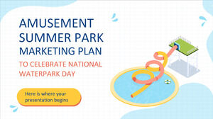 Piano di marketing del parco divertimenti estivo per celebrare la giornata nazionale del parco acquatico