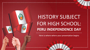 Storia Materia per il liceo: Festa dell'Indipendenza del Perù