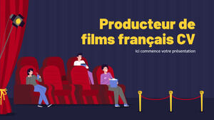 CV producător de filme franceze