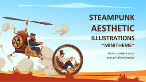 Steampunk 미적 삽화 Minitheme