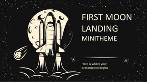Minithème du premier atterrissage sur la lune