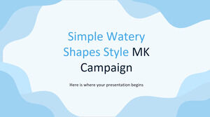 Campagne MK de style de formes aqueuses simples