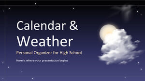高中日历和天气个人组织者