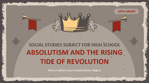 Materia di studi sociali per la scuola superiore - 10 ° grado: assolutismo e marea crescente della rivoluzione