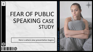 Frica de a vorbi în public Studiu de caz