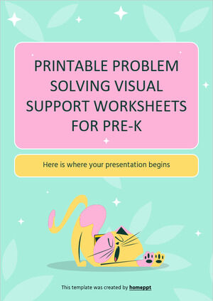 Hojas de trabajo imprimibles de apoyo visual para resolución de problemas para Pre-K
