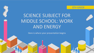 Научный предмет для средней школы - 8 класс: работа и энергия