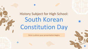 Geschichtsfach für die Oberstufe: Tag der südkoreanischen Verfassung