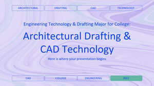 대학 공학기술 및 제도 전공: 건축 제도 및 CAD 기술
