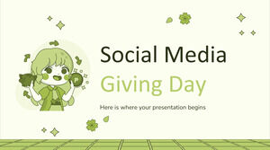 Giornata delle donazioni sui social media