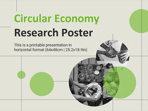 순환 경제 연구 포스터